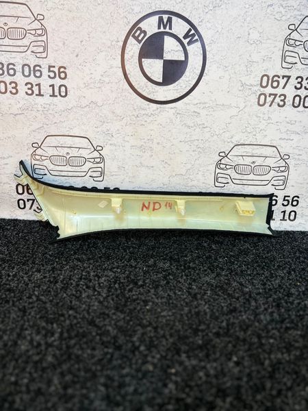 Накладка стійки середньої передня ліва 51438065021 BMW 530i G30 2017-2024 51438065021 фото