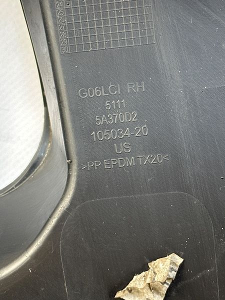 Дефлектор переднього бампера правий BMW X6 G06 2022-2025 (LCI) 51115A370D2 51115A370D2 фото