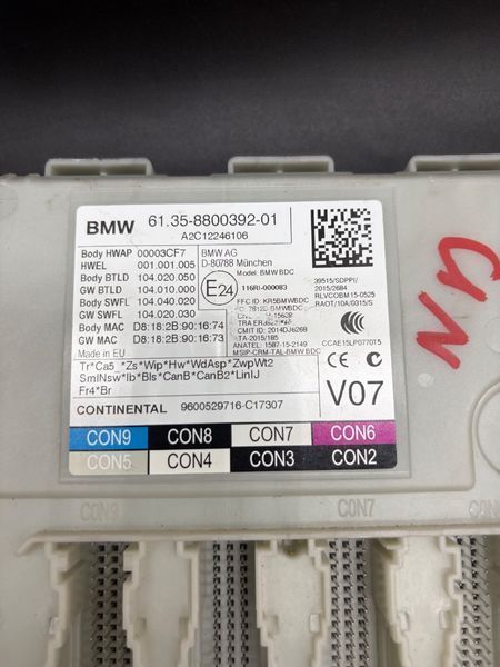 Модуль BDC BMW X3 G01 2016-2024 61358800392 61358800392 фото